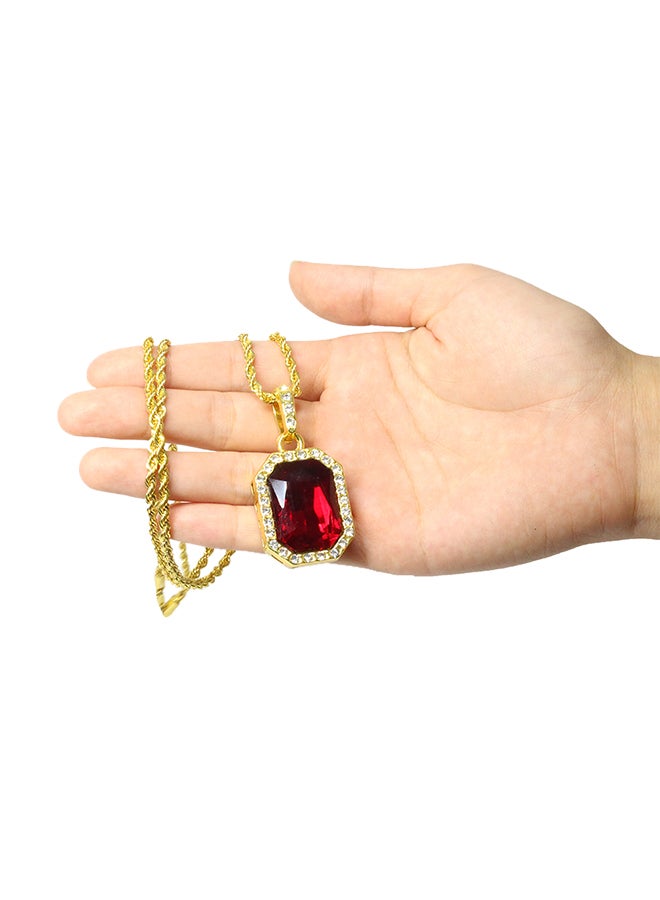 Sharpdo Stone Studded Pendant Necklace - Image 2