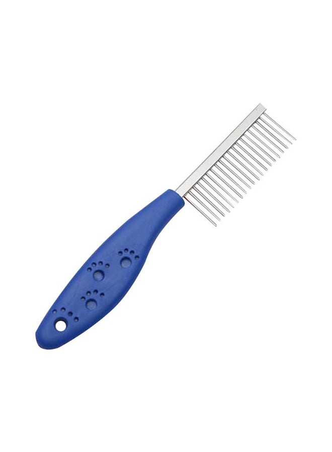 10-Piece Anti-slip Grooming Comb Set Blue/Silver - Image 1