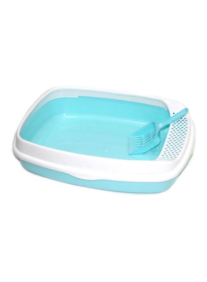 2-Piece Feeding Bowl With Spoon Set Blue/White - Image 1