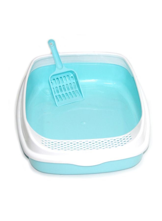 2-Piece Feeding Bowl With Spoon Set Blue/White - Image 2