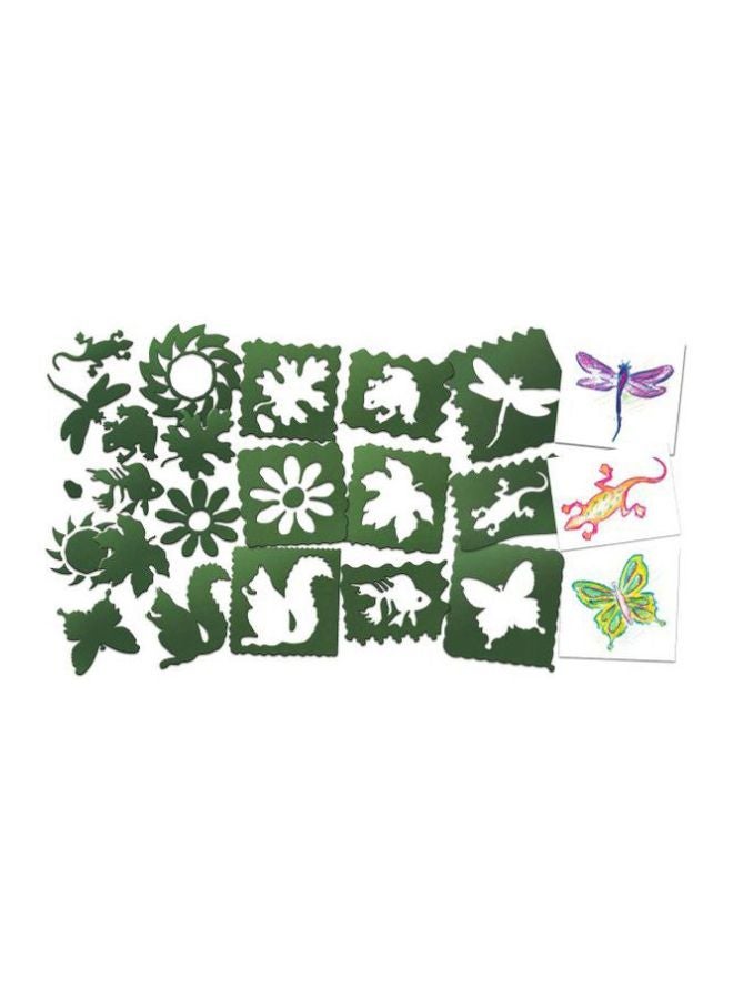 رويلكو مجموعة ستنسل بنمط الطبيعة مكونة من 25 قطعة طراز R5615