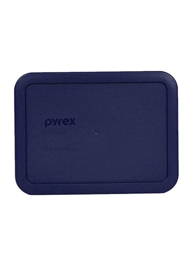 PYREX Plastic Rectangular Lid Blue 7.99x5.98x1.69inch  - Image 1
