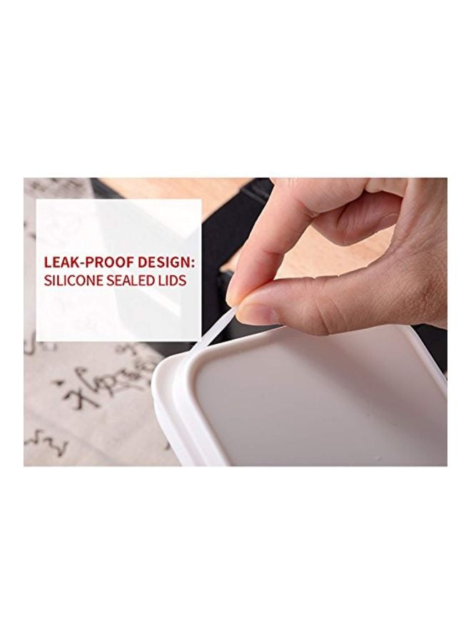 PuTwo 2-Tier Bento Lunch Box Black/Brown 18.5x11x10.8inch - Image 4