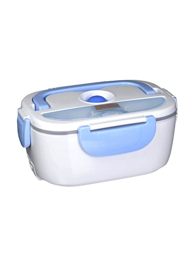TAYAMA Electric Heating Lunch Box Blue/White 10x7.5x4.5inch - Image 1
