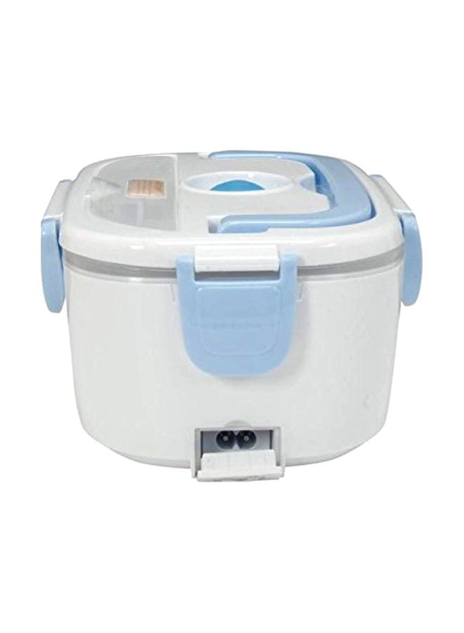 TAYAMA Electric Heating Lunch Box Blue/White 10x7.5x4.5inch - Image 3