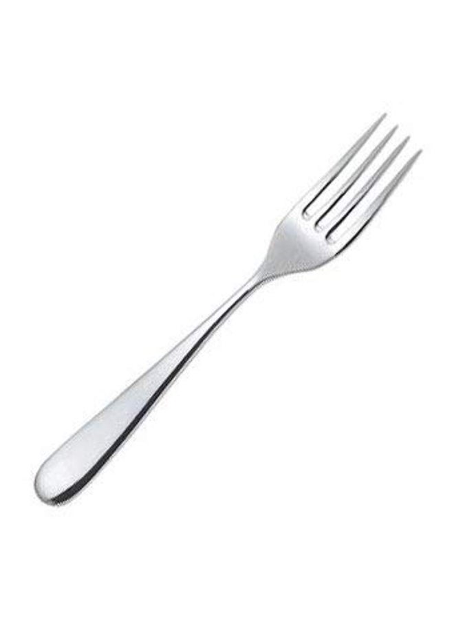 ALESSI 6-Piece Nuovo Milano Table Fork Set Silver - Image 2