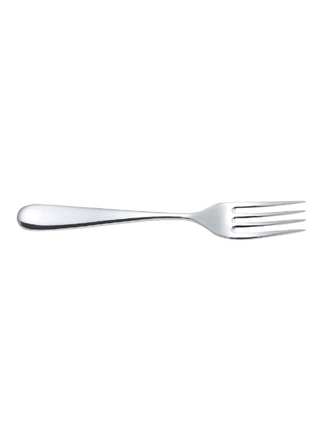ALESSI 6-Piece Nuovo Milano Table Fork Set Silver - Image 1