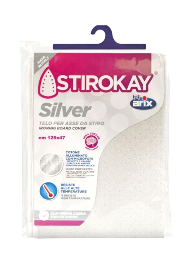 Silver Ironing Board Cover Silver