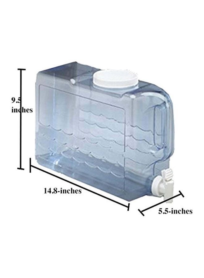 أرو هوم بروداكتس إناء مشروبات بتصميم رفيع من البلاستيك شفاف/أزرق - Image 2