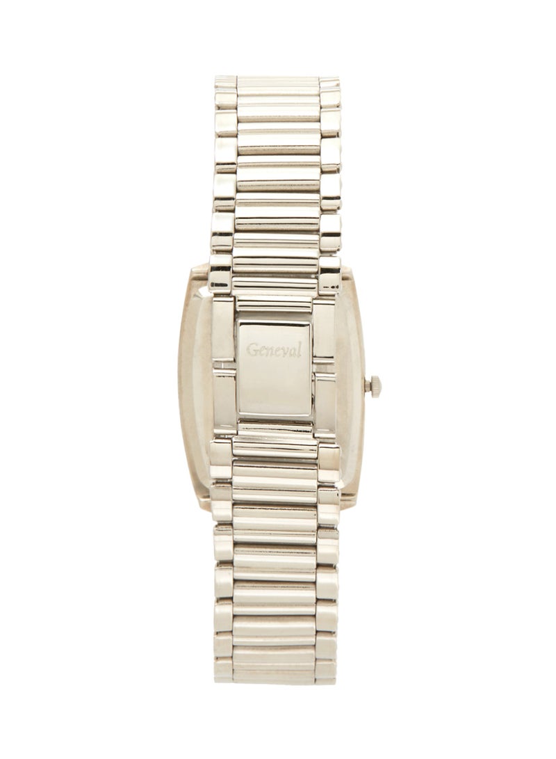 جينيفال من سويسرا ساعة يد بعقارب وسوار من الستانلس ستيل طراز Gm433Wpw للنساء - Image 3