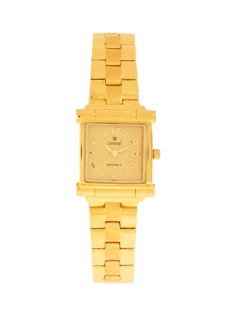 جينيفال من سويسرا ساعة يد بعقارب وسوار من الستانلس ستيل طراز Gm622Gg للنساء - Image 1