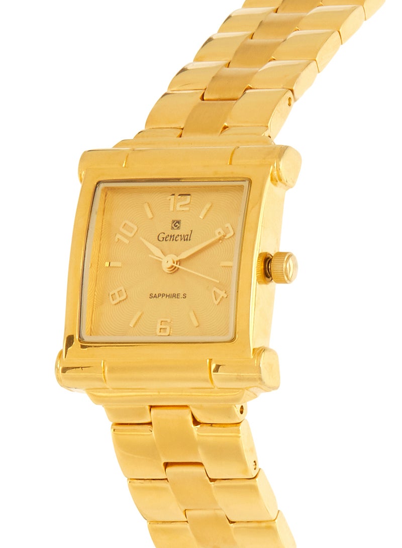 جينيفال من سويسرا ساعة يد بعقارب وسوار من الستانلس ستيل طراز Gm622Gg للنساء - Image 2