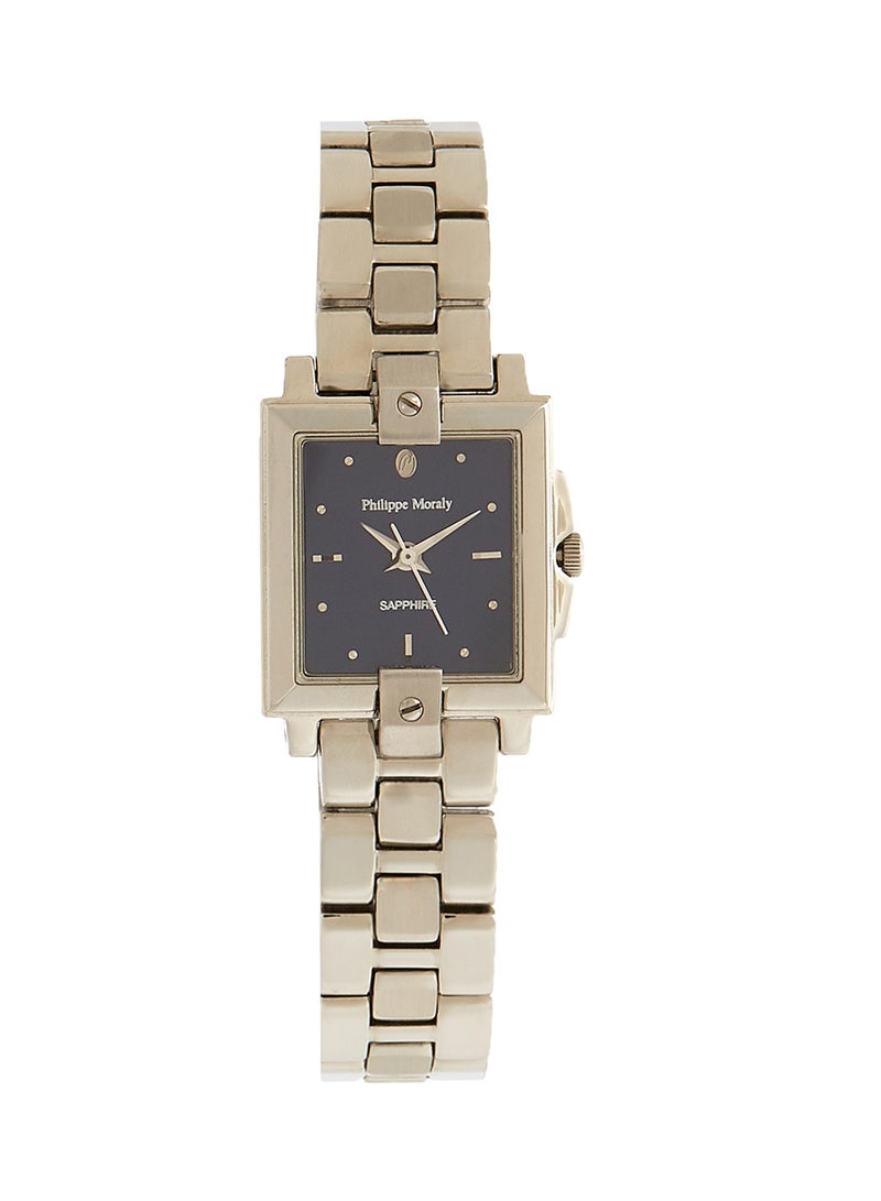 فيليب مورالي السويسرية ساعة يد بعقارب وسوار من الستانلس ستيل طراز M9304We للنساء - Image 1