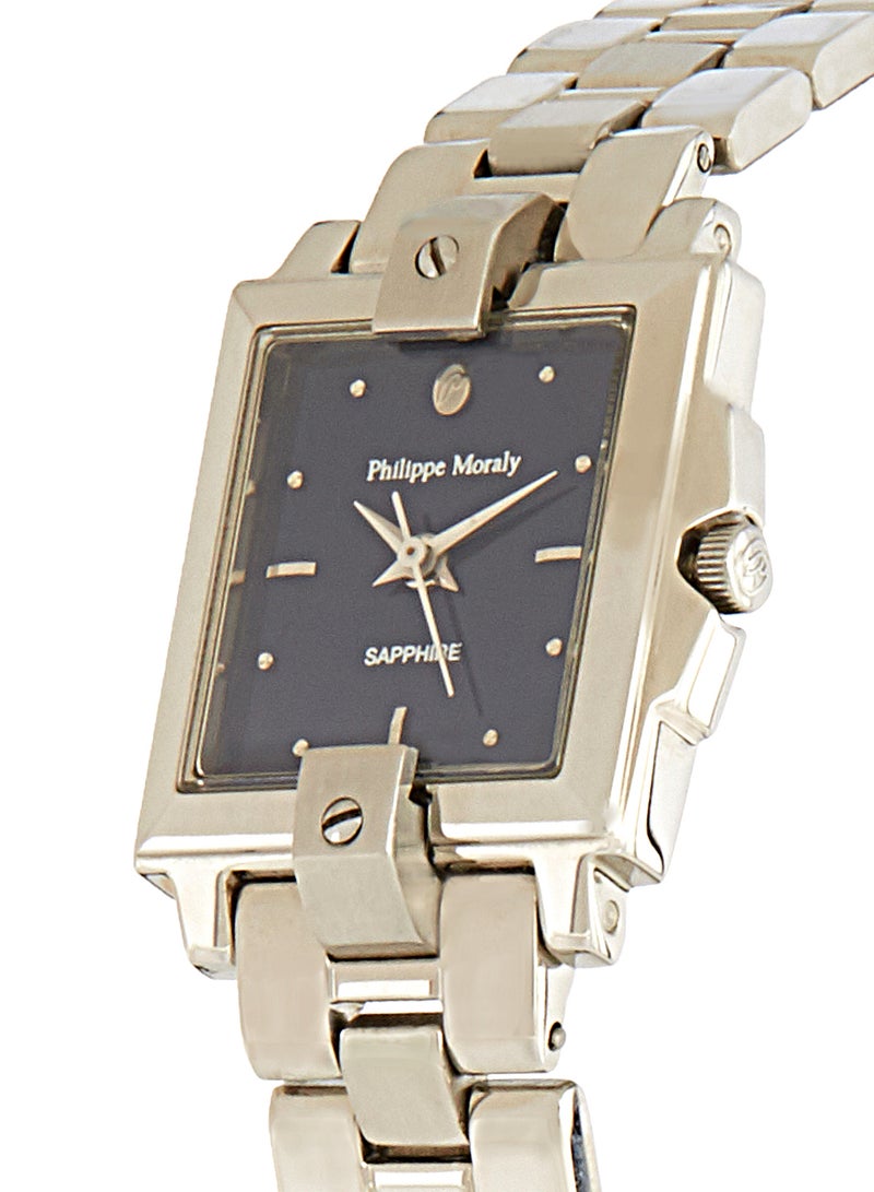 فيليب مورالي السويسرية ساعة يد بعقارب وسوار من الستانلس ستيل طراز M9304We للنساء - Image 2