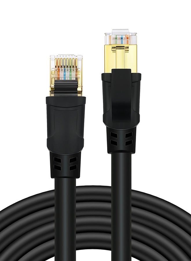CAT8 Fast Transmission Stability Laptop Network Cable Black - Image 1
