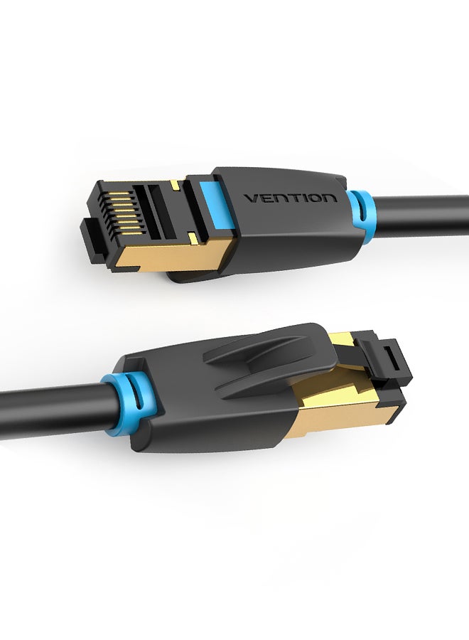 VENTION - CAT8 Fast Transmission Patch Cable With SFTP Shielding LSZH Jacket Black - Image 1