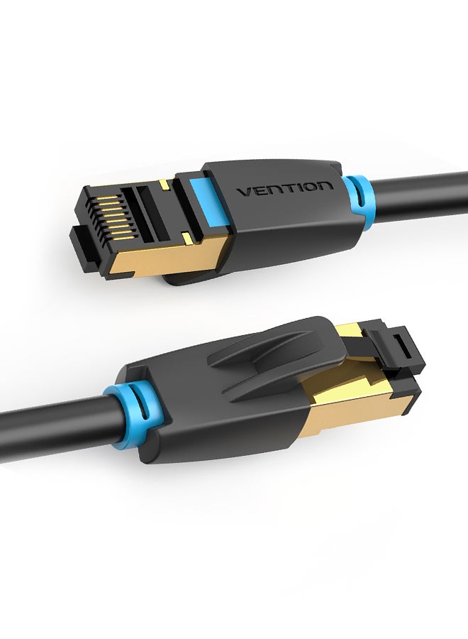 VENTION CAT8 Fast Transmission Patch Cable With SFTP Shielding LSZH Jacket Black  - Image 3
