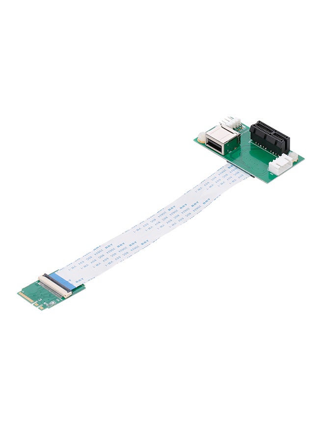 بطاقة محول سلك تمديد من ميني PCI-E إلى PCI-E مع فتحة رأسية. متعدد الألوان - Image 1