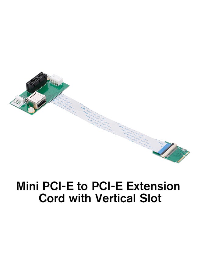 بطاقة محول سلك تمديد من ميني PCI-E إلى PCI-E مع فتحة رأسية. متعدد الألوان - Image 2