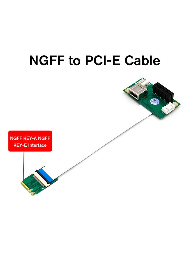 Generic - NGFF To PCI-E Express 1X Extension Cord With FPC Cable Multicolour - Image 1