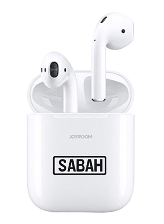 JOYROOM - Sabah Printed Bluetooth Earbud For iOS And Android White - Image 1