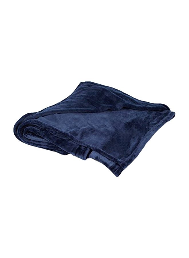 BirdRock Home Ultra Soft Couch Blanket Blue 50x60inch  - Image 1