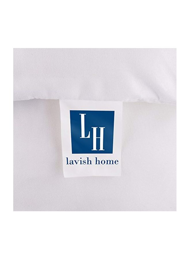 لافيش هوم لحاف مصنوع من الألياف أبيض - Image 4