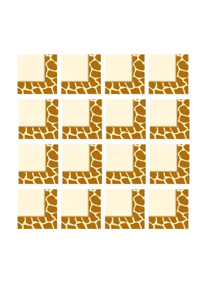 CREATIVE CONVERTING - 16-Piece Giraffe Printed Lunch Napkin Set 667224 - Image 1