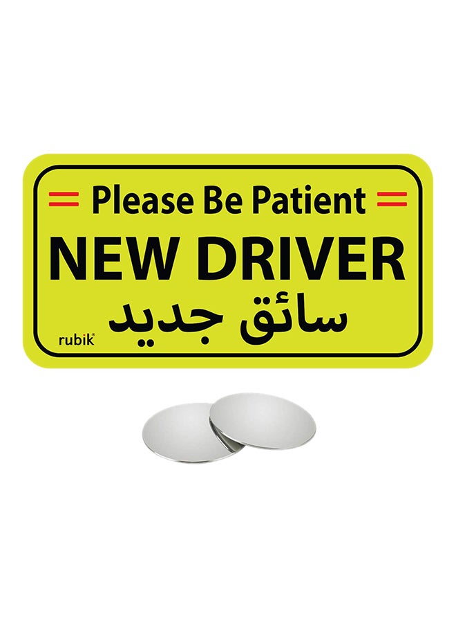 Rubik New Driver Car Sign Vinyl Sticker