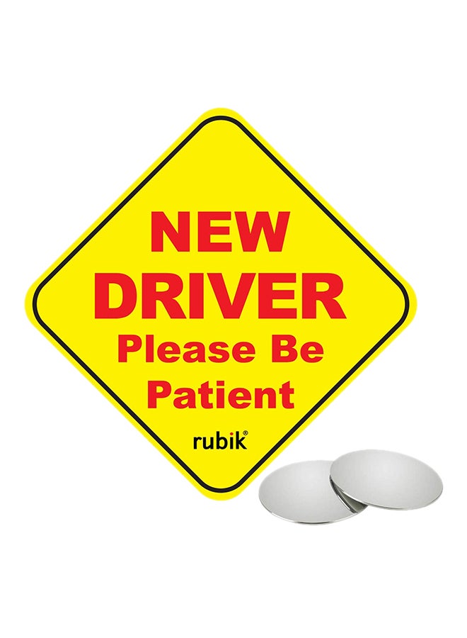 Rubik Magnetic New Driver Please Be Patient Car Sticker
