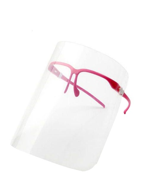 Oil Splash Preventing Face Shield Clear/Pink 3.6cm