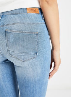 ONLY Kendell Ankle Zip Skinny Jeans Blue  - Image 4