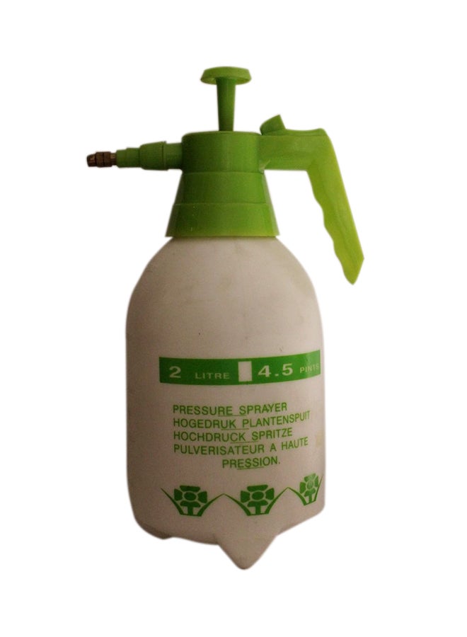 زجاجة بخاخ لأعمال الحدائق أبيض/أخضر 2لترات
