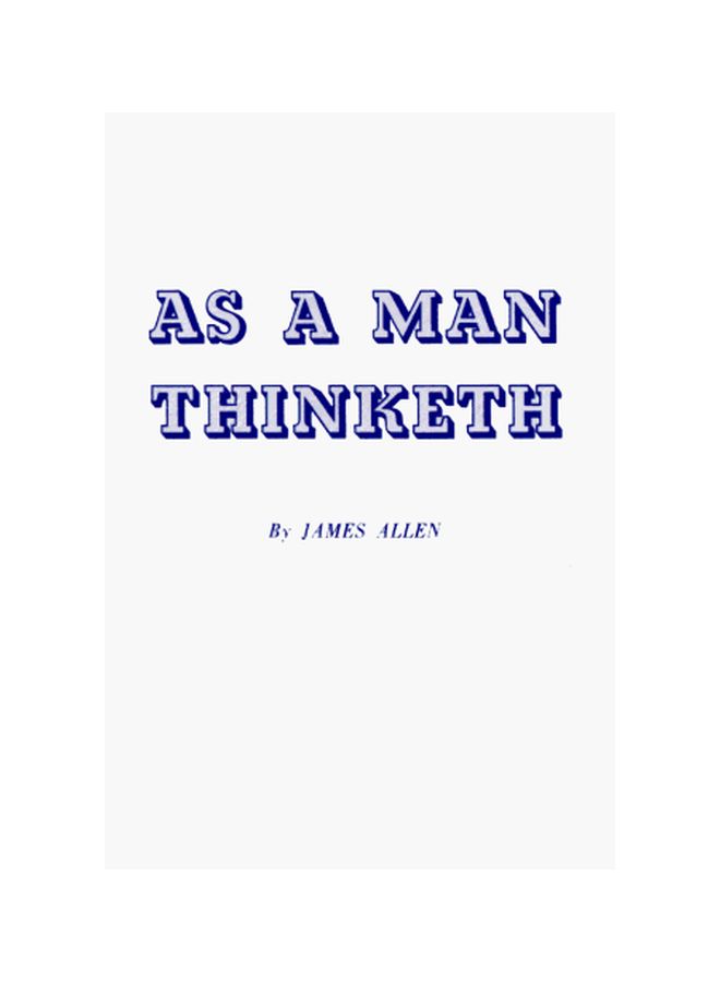 As A Man Thinketh Paperback English by James Allen - 36489 