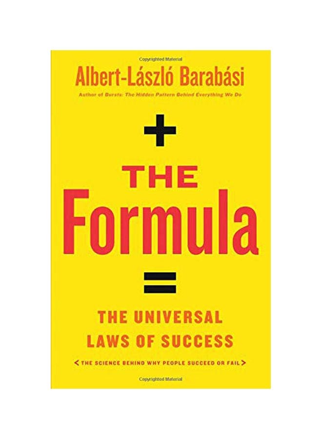 The Formula: The Universal Laws Of Success Hardcover English by Albert-Laszlo Barabasi - 43410 