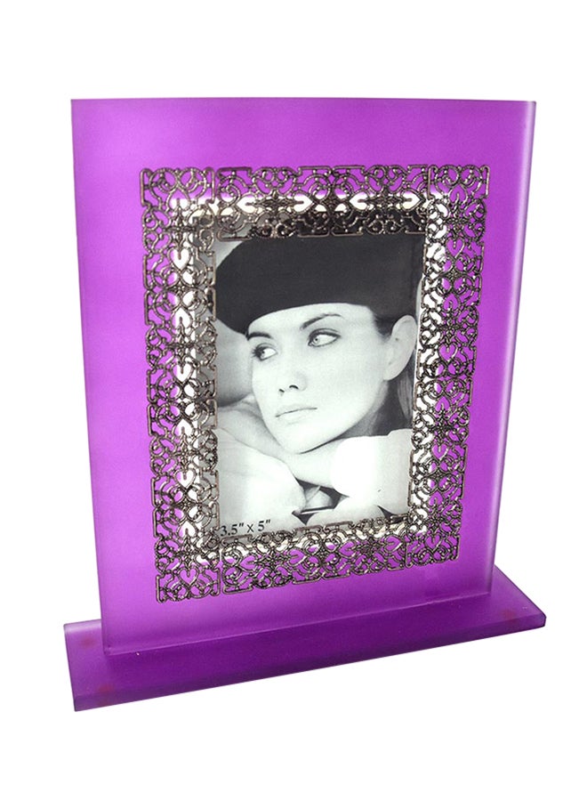 Desktop Photo Frame With Stand Purple 3.5x5inch