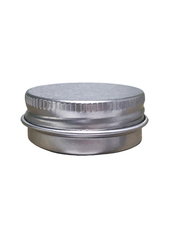 Pack Of 12 Empty Cosmetic Tin Silver