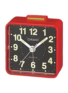 CASIO Square Shape Analog Alarm Clock Red 5.7 x 5.7 x 3.3cm  - Image 1