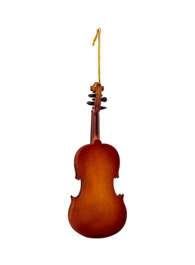 Kurt Adler - Wooden Violin Ornament Red/Black 5.5inch - Image 1