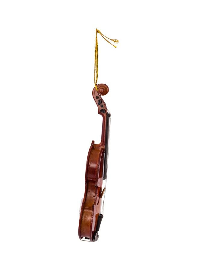 Kurt Adler - Wooden Violin Ornament Red/Black 5.5inch - Image 1