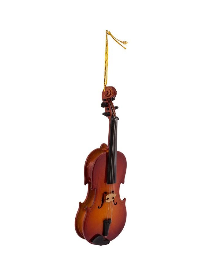 Kurt Adler - Wooden Violin Ornament Red/Black 5.5inch - Image 1