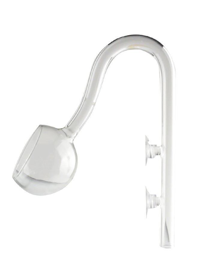 أنبوب فلتر لتدفق مياه حوض السمك نصف دائري مع كوبين للشفط شفاف - Image 1