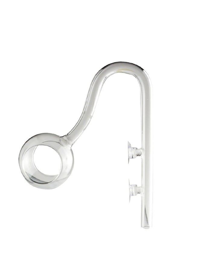 أنبوب فلتر تدفق النباتات على شكل حلقة لحوض السمك مع كوبين للشفط شفاف - Image 2