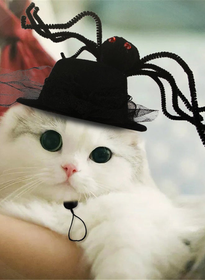 Pet Cosplay Hat Black/Gold/Red - Image 2