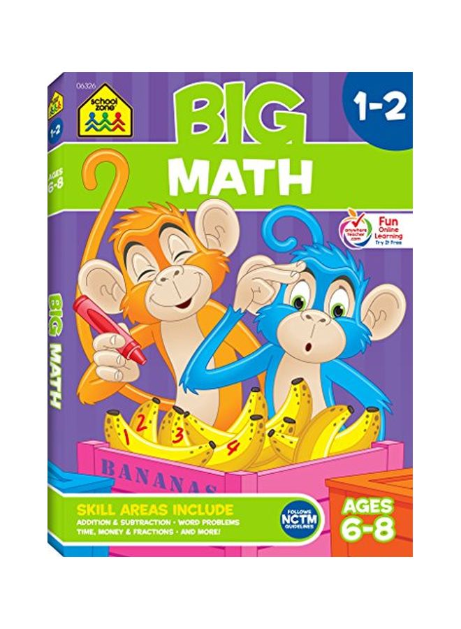 Big Math 1-2 Paperback English by School Zone Staff - 21-Nov-17