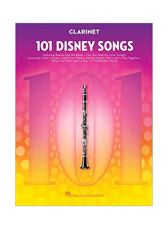 101 Disney Songs: For Clarinet Paperback English by Hal Leonard Corp - 43101