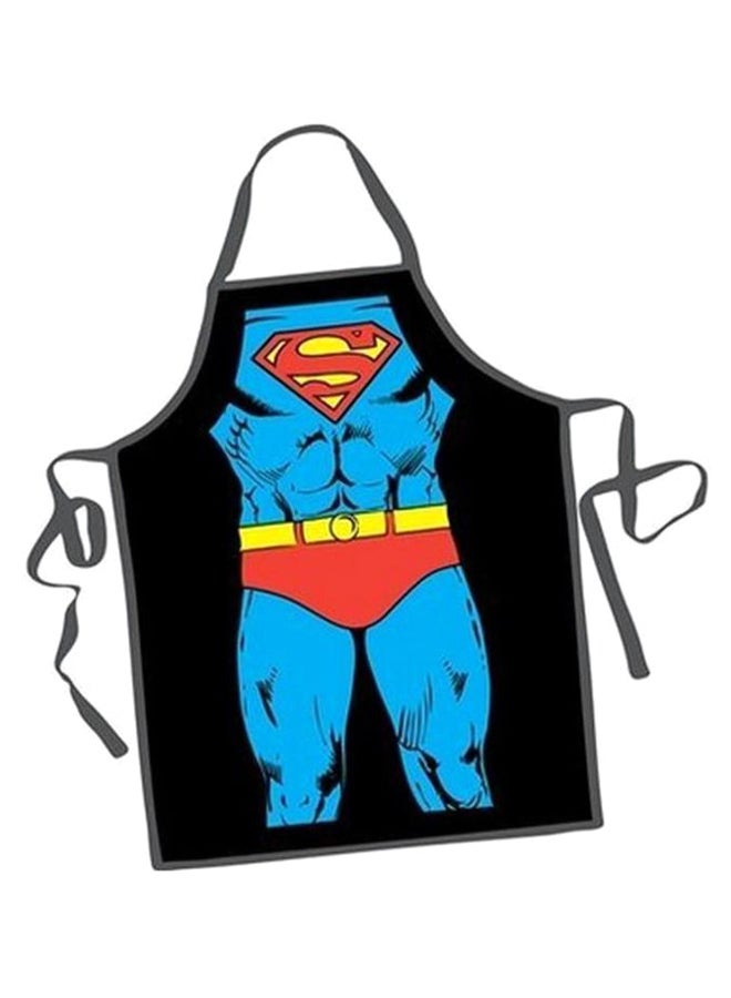 Adjustable Superman Pattern Apron Multicolour 55 x 73cm