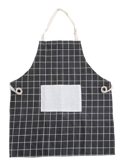 Checked Pattern Apron Black/White 60 x 72cm