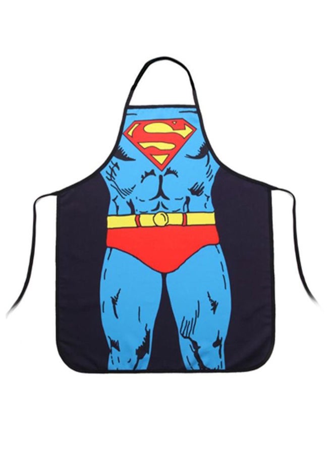 Adjustable Superman Pattern Apron Multicolour 60 x 45cm