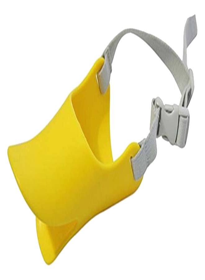 قناع على شكل فم البطة للحماية من عضاضات الحيوانات أصفر/رمادي M - Image 1